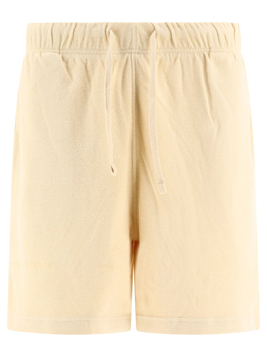 With Logo Shorts Beige