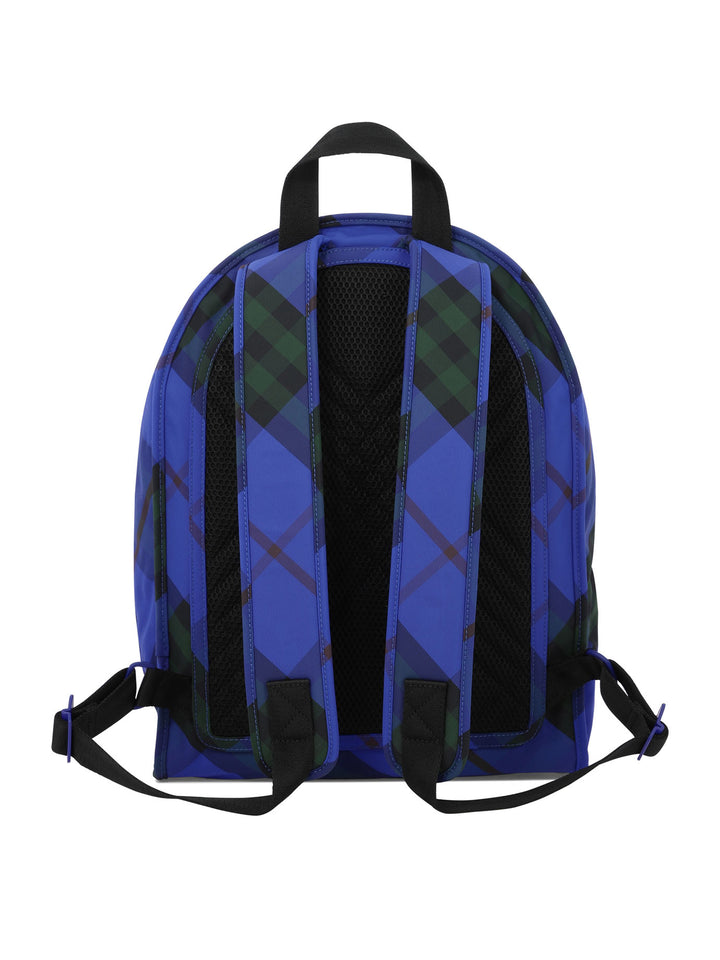 Burberry Check Backpacks & Travels - Blue | 04ef1926a98d41bc9f54d78bf602c9206f531ce1