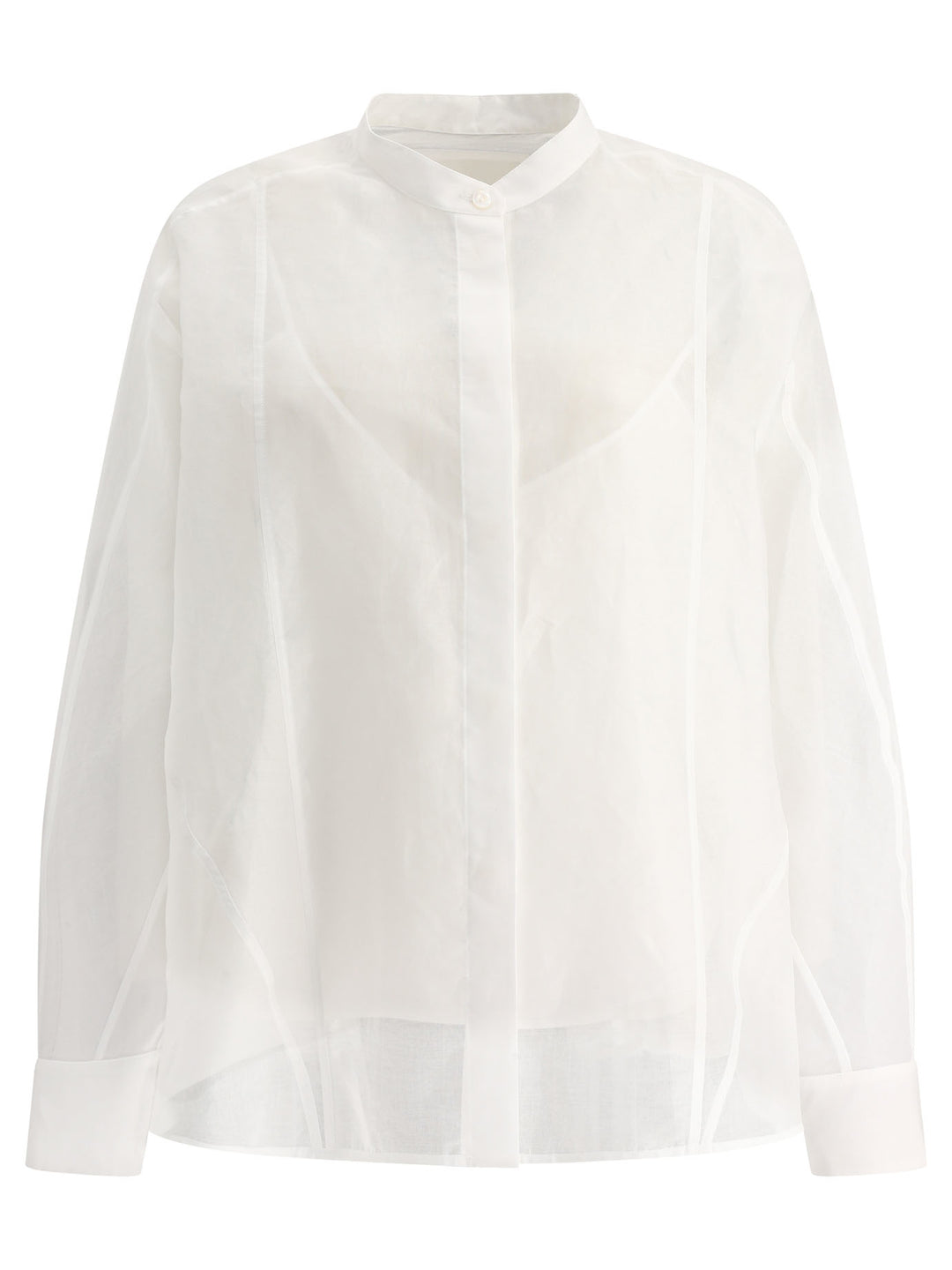 Jil Sander Shirt With Petticoat Shirts - White | 0ab334802eb9dd0668f6f7a7e24f936b085585ef
