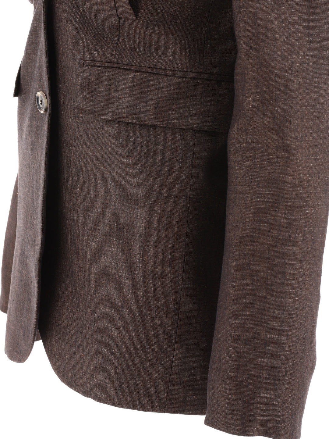 Loewe Linen Blazer Jackets and Coats - Brown | 940d57ccbe464f6d1410ff1fb33423b8ab234406
