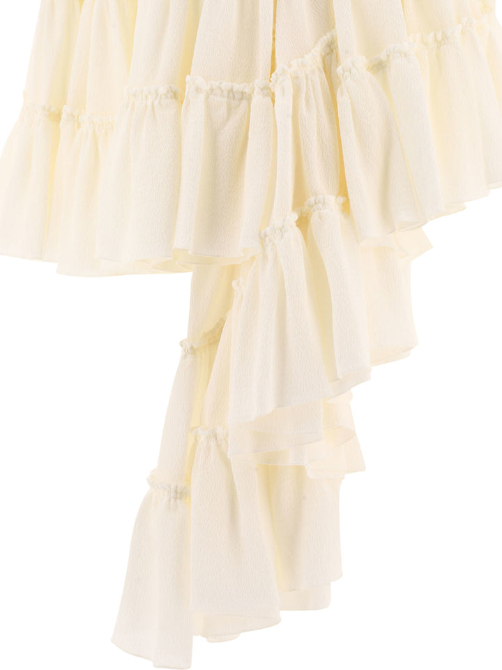 Loewe Ruffled Skirt Skirts - White | 227cf41c0253b280d97069918067bff8feb37e3b