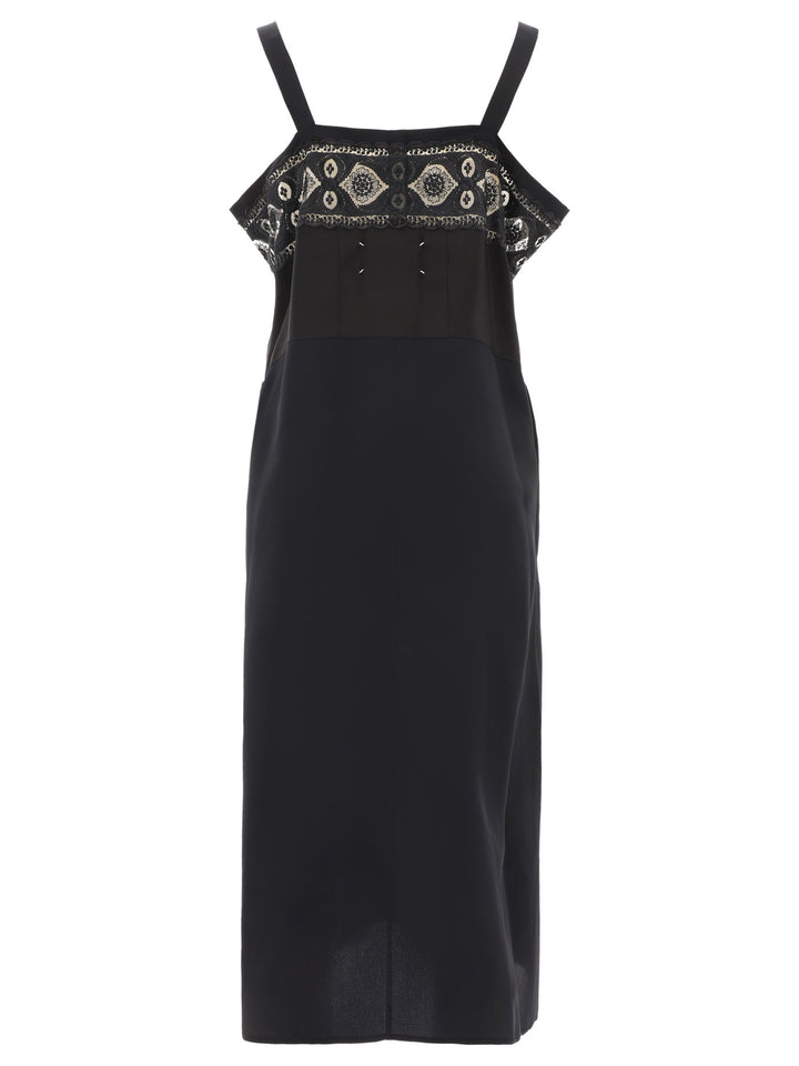 Maison Margiela Embroidered Dress Dresses - Black | f1398f0e8eff6416302e3909dd36d7a718c999c0
