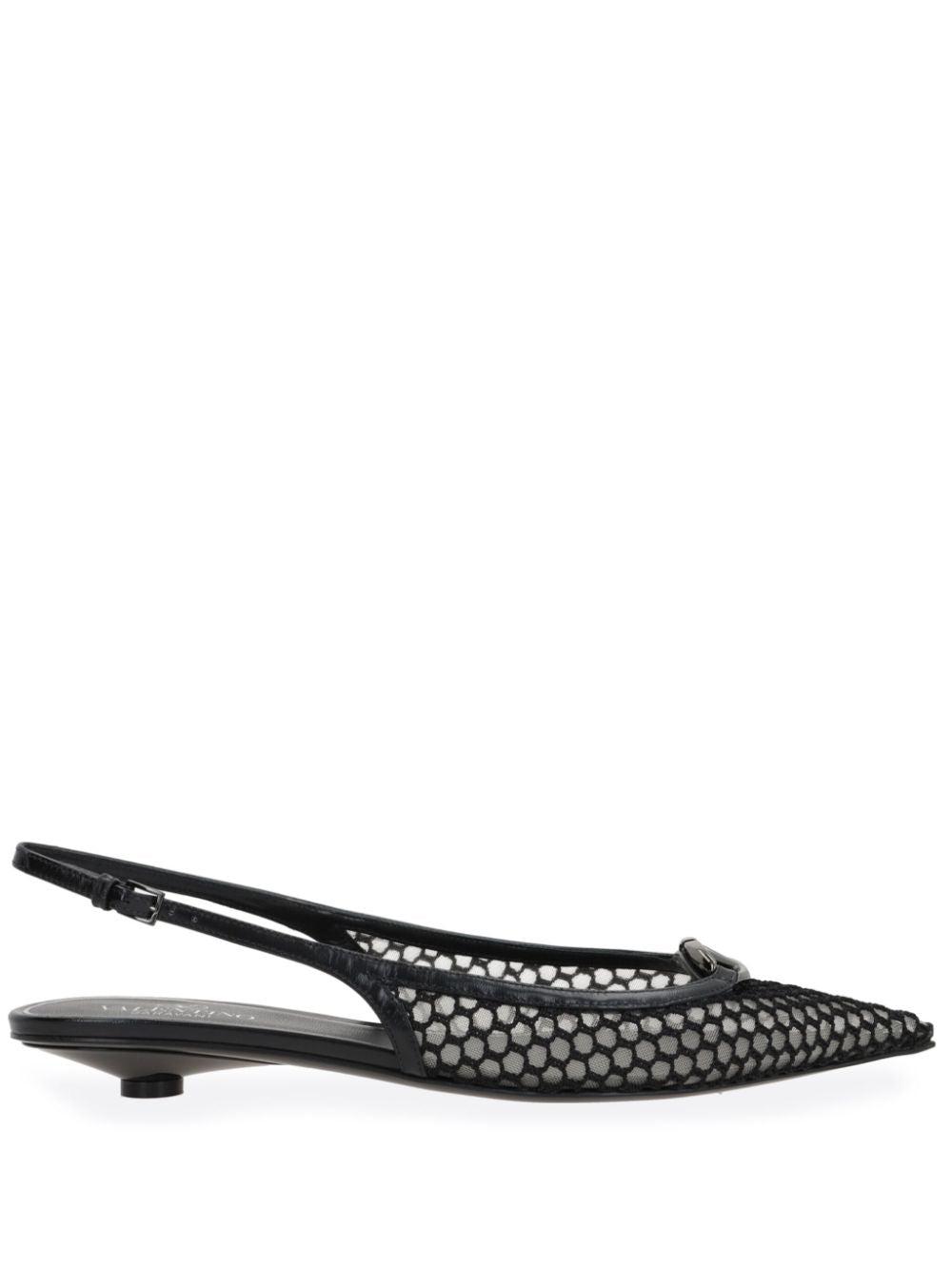 Valentino Garavani Pointed Slingback Ballet Flats 20 Mm Heeled shoes - Black | 3e51cc382c9d63ab659bc6089146e287055d72b2