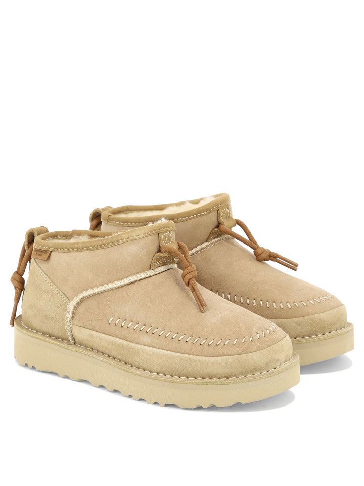 Ugg Classic Ultra Mini Crafted Regenerate Ankle Boots - Beige | 58742ec0216d6eb504d3bdbbe8f6f45ae87c79b5