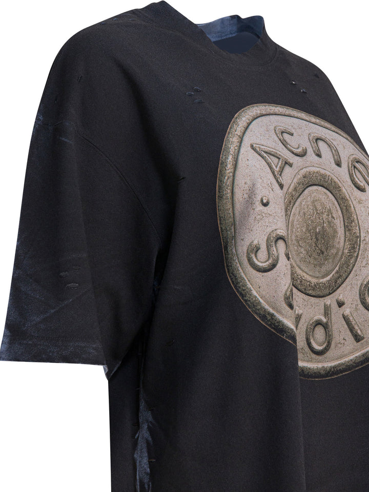 Acne Studios  T-shirts - Black | d52214eab31721640db0481998cadf09447a2636