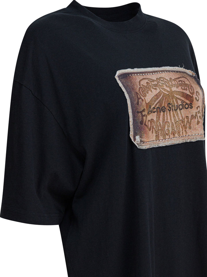 Acne Studios  T-shirts - Black | 6f8b00f78579ce24e20a2691a979fc4a3cb36a09