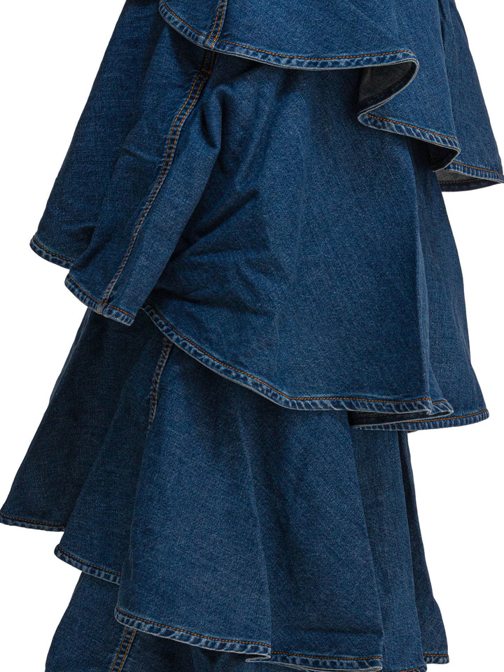 AlaïA Spiral Skirt Skirts - Blue | 697737678f00bf98d8266dc4356d9254758aa76f