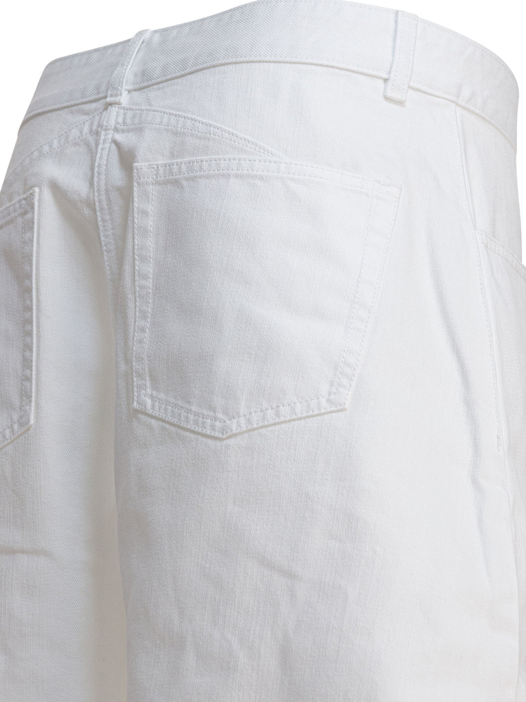AlaïA Low Waist Rounded Jeans - White | 3a193129ff131a916e08d1d6cea1aac3632f5a7f