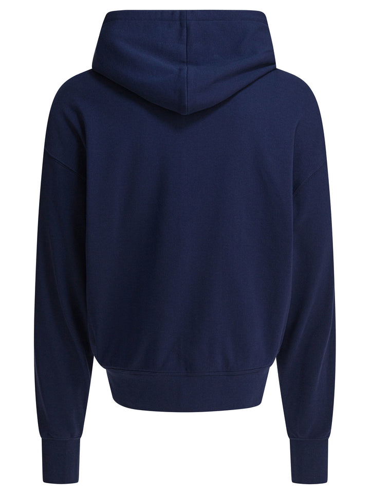 Alexander Mcqueen Hooded Sweatshirt Sweatshirts - Blue | f8808a7c357b4b50834cc9fef7851ca64f4b01ae