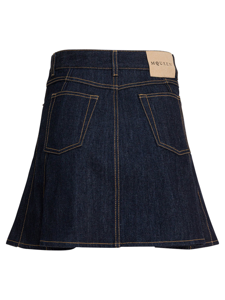 Alexander Mcqueen  Skirts - Blue | 0a71ab03b706242420fc82d3751630fab0d49a8d