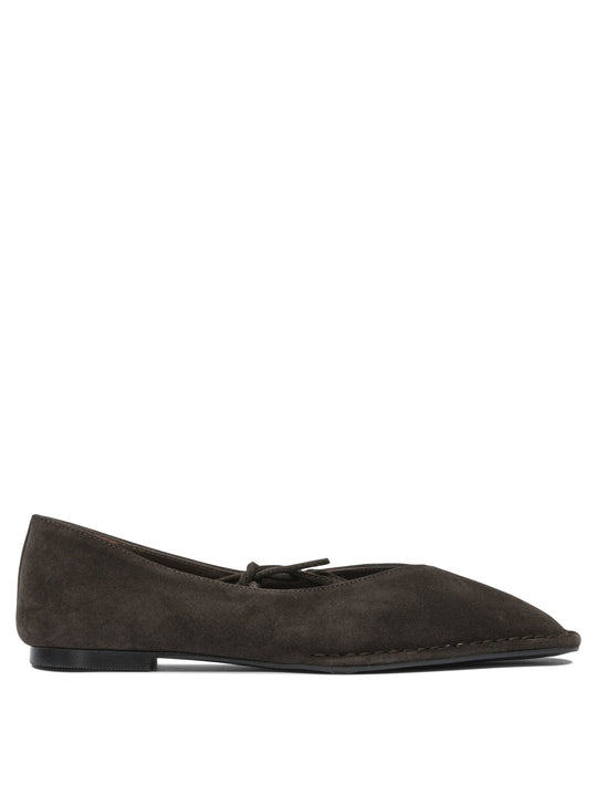 Sway Suede Coffee Brown Leather Ballet Flats Ballerinas Brown