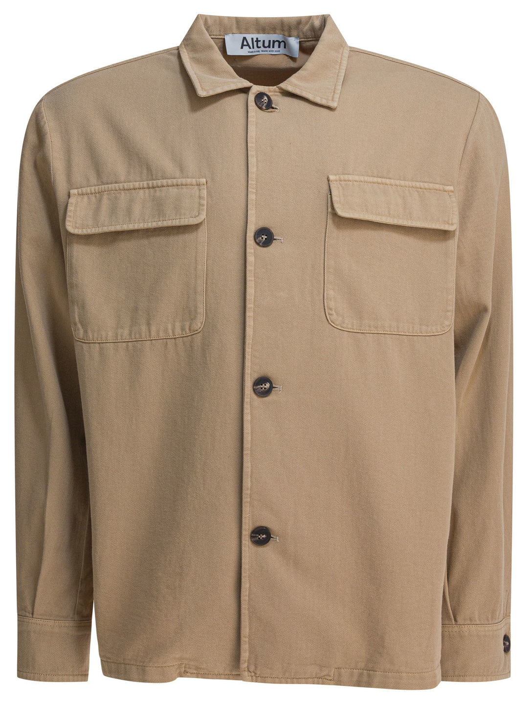 Altum Cotton Overshirt Jacket Jackets and Coats - Beige | 08261d04f05d15787ee7f3736512d739857d8fdc