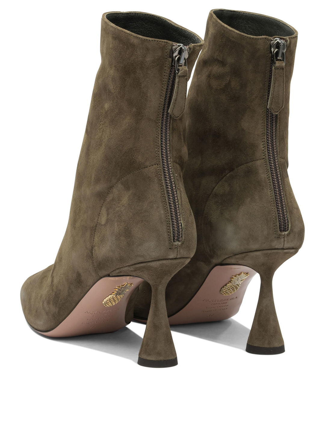 Aquazzura Amore 75mm Ankle Boots - Green | 70b531d88c170238f31ebca651211461f9b9923e