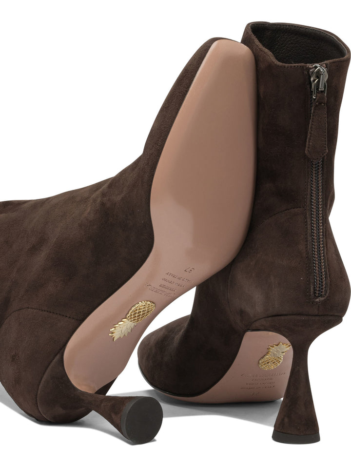 Aquazzura Amore 75mm Boots and Ankle Boots - Brown | 2eef734334b69fe9b316887af193b51463604ca9