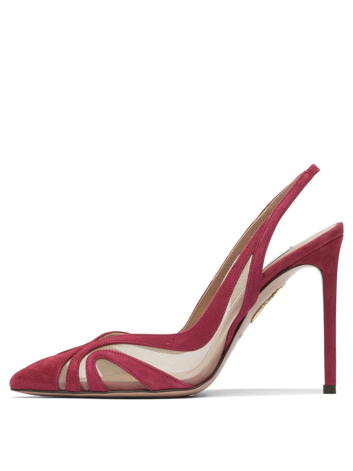 Aquazzura Lune 105 Mm Heeled shoes - Red | 7f1a1f421ee94e9575e128936ecd6c8fca001fdb