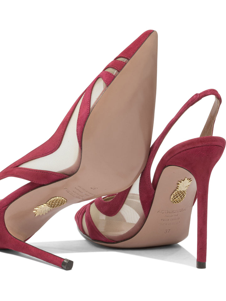 Aquazzura Lune 105 Mm Heeled shoes - Red | b23ca15a5e1dbcfea0de4a6905a18011bf3cb660