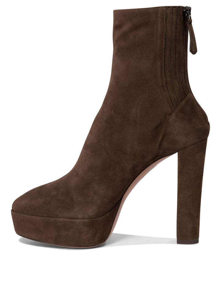 Aquazzura Saint Honore 120 Mm Ankle Boots - Brown | 19137f7a7af98b719fc7937c743fb60b24f1021a