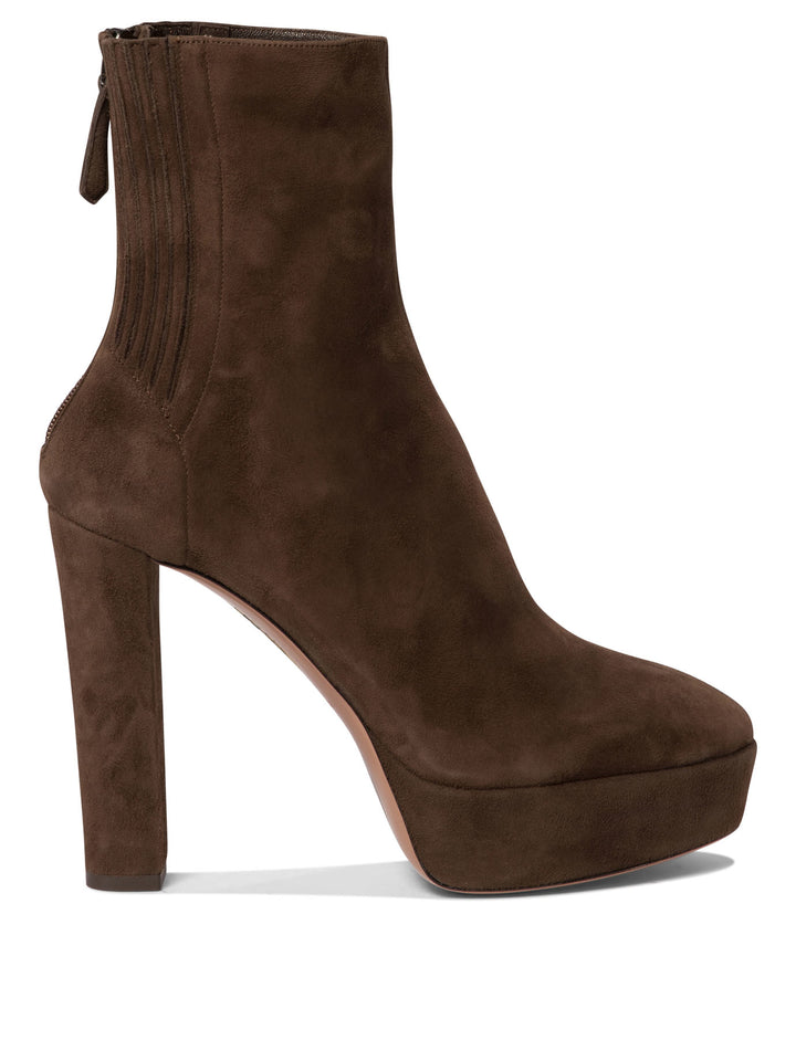 Aquazzura Saint Honore 120 Mm Ankle Boots - Brown | ca2205e5f228e0a61af21cd42965a5115605866a