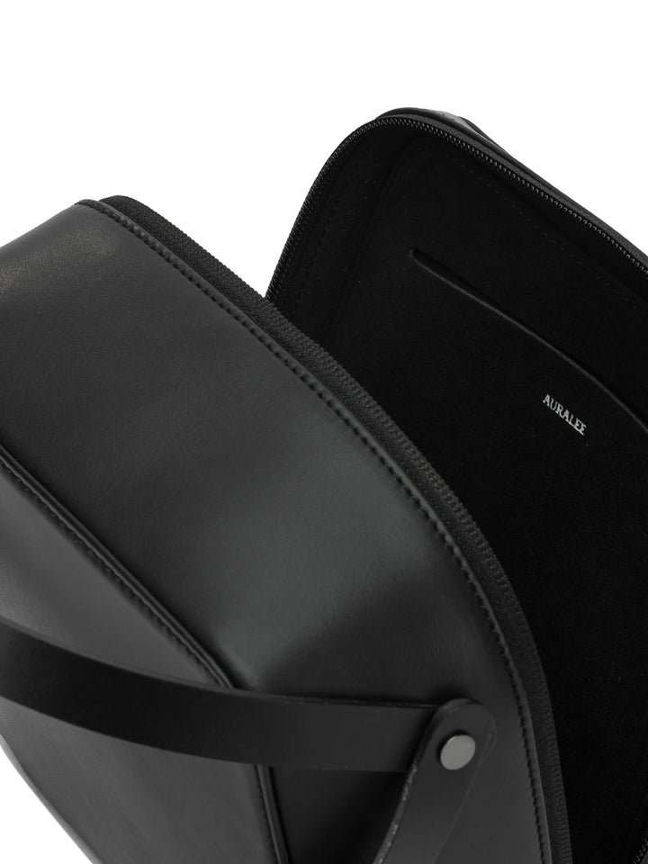 Auralee Leather Crossbody Bag Crossbody Bags - Black | f0046bc312af8cdc72b017ae29affb0e6df67da8
