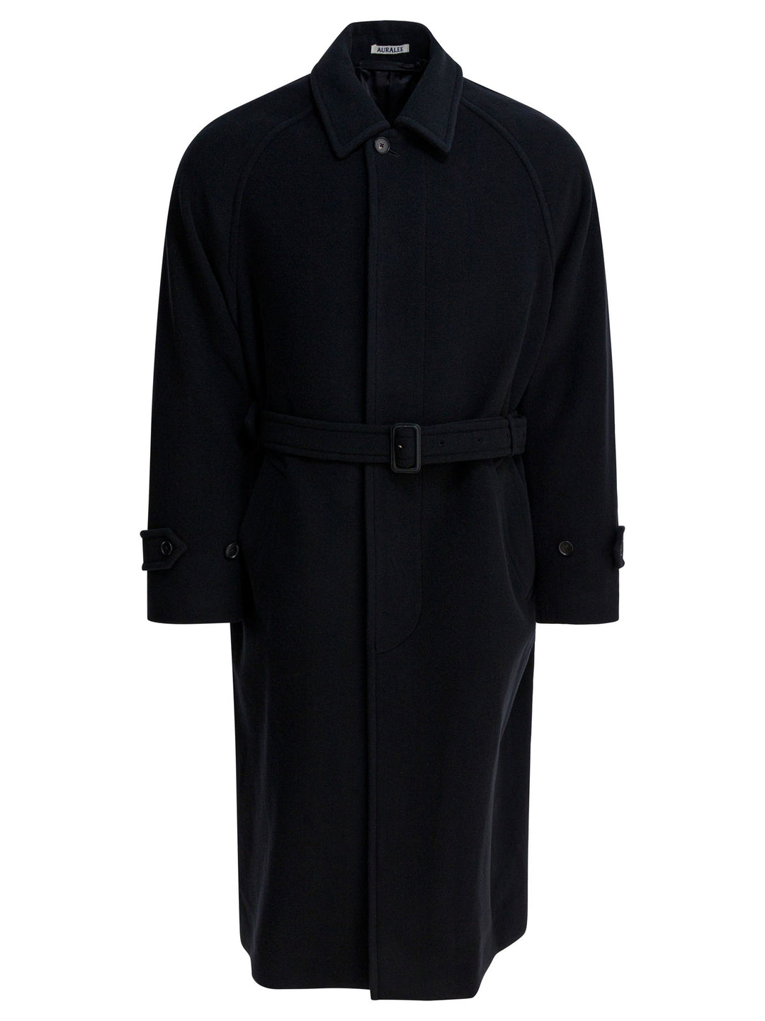 Auralee Long Wool Coat Jackets and Coats - Black | 5893c536a803e808924c6a9ca46378f18ce534e9