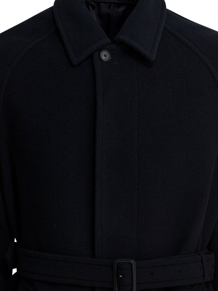 Auralee Long Wool Coat Jackets and Coats - Black | ae317b23da4cebd8387881f459000f602c084232