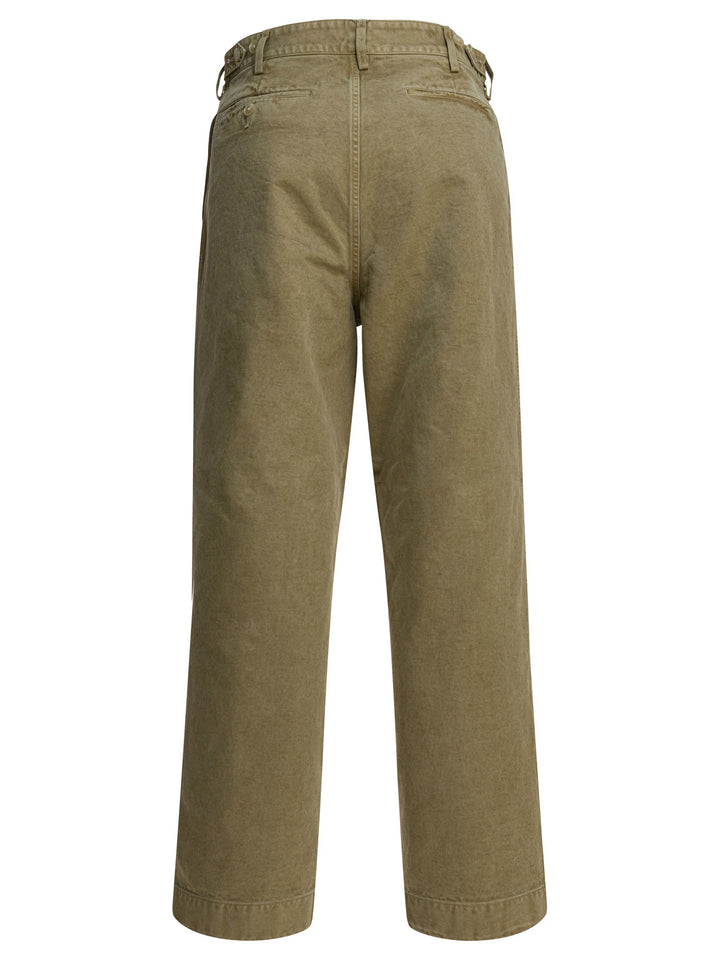 Auralee Chino Pants Trousers - Green | 12a4ec87a6d128876b37f1ed5c594c4530f1f676