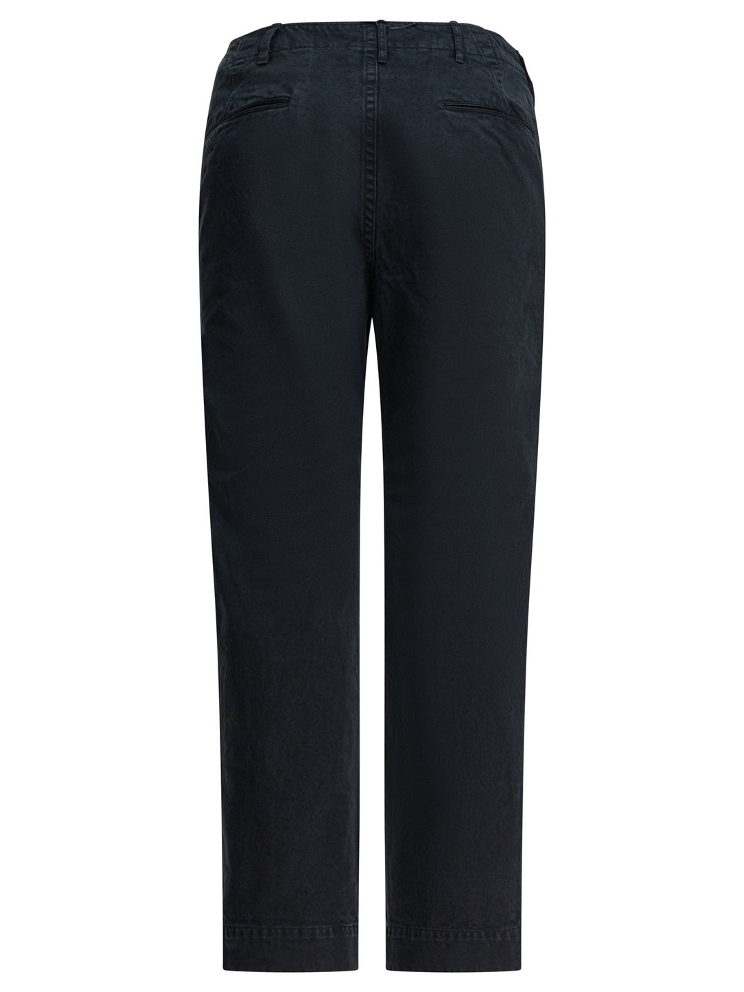 Auralee Cotton Chino Pants Trousers - Black | e1162b2bd1cf23c4398b8aa20d670f268b004481