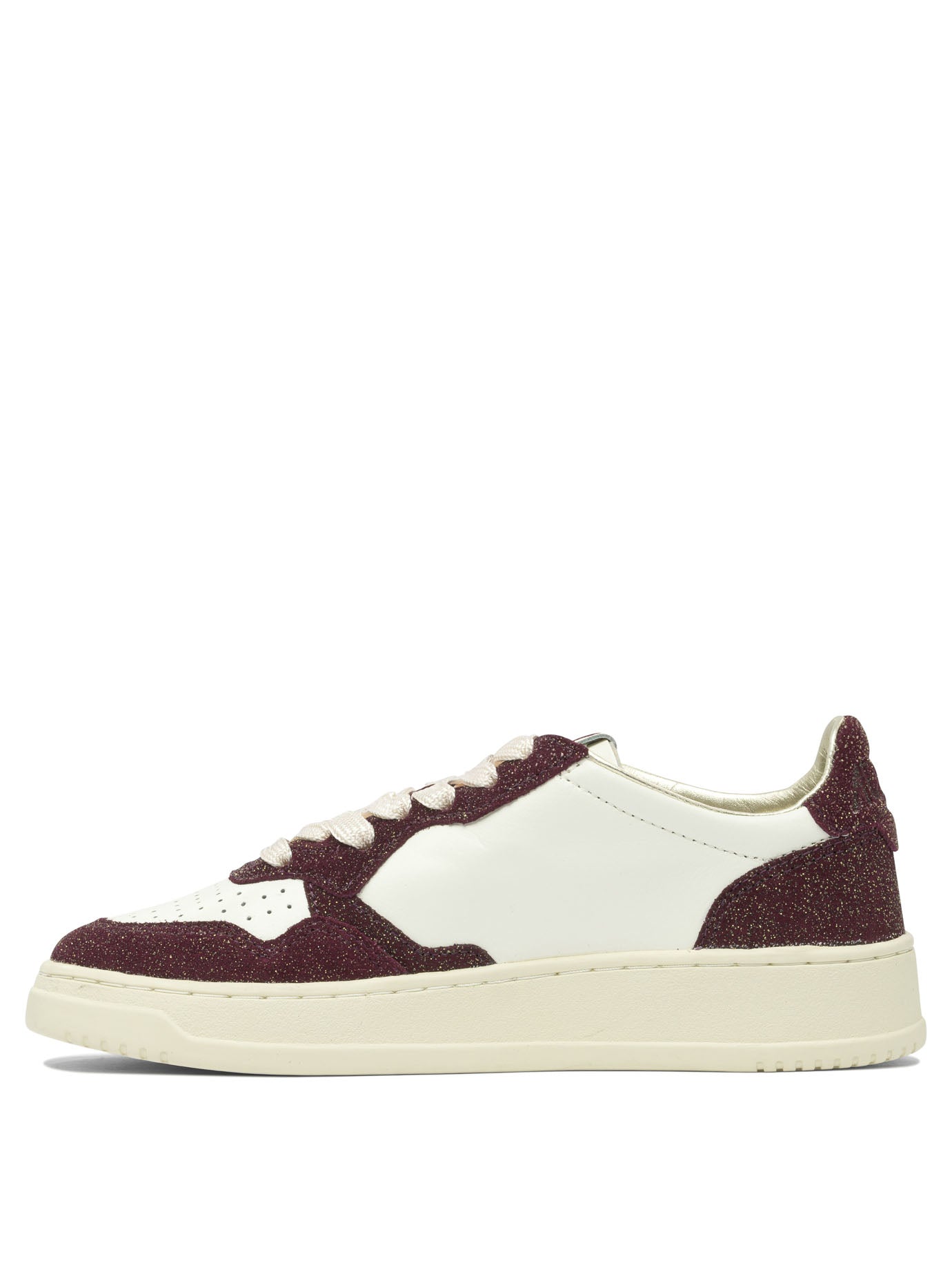 スニーカー AUTRY AULW Sneakers MEDALIST LOW WOM LEA/STARS MARSH/AMARON Autry Medalist Low Sneakers & Slip-On White | Wanan Luxury