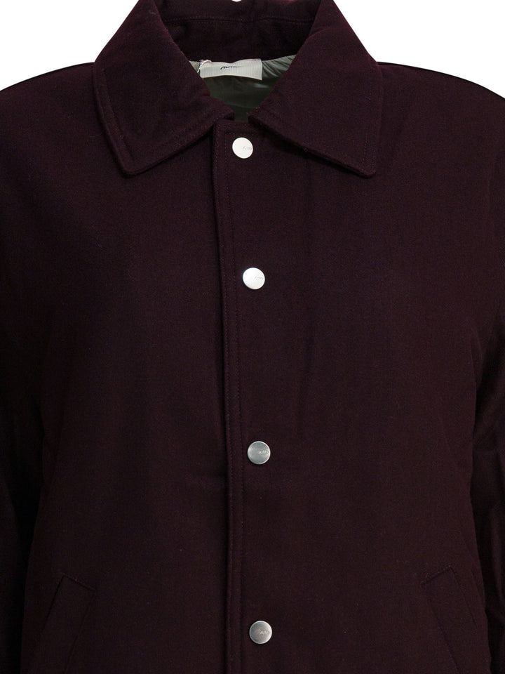 Autry Wool Blend Overshirt Jacket Jackets and Coats - Bordeaux | ee2f61847efc31f9910d631c5027cbf4042228a3