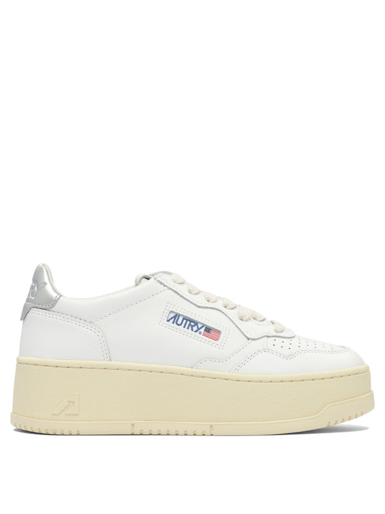 Medalist Platform Sneakers & Slip-On White
