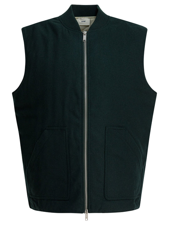 Sleeveless Wool Jacket Jackets And Coats Green