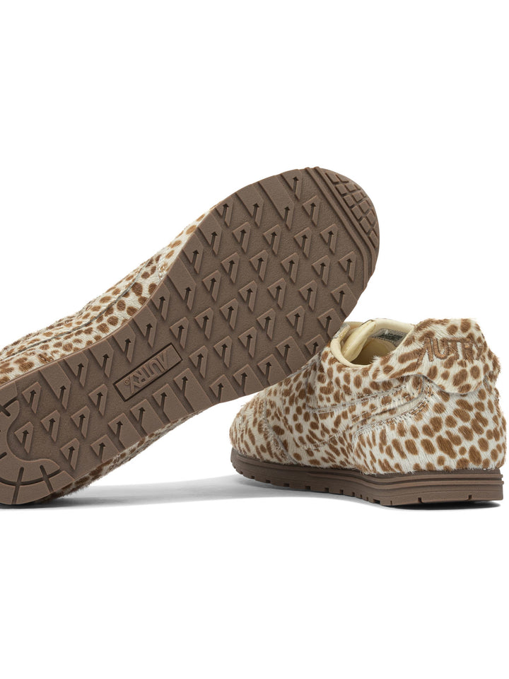 Autry Windspin Low Wom Pony/Nylon Anim/Ivory Sneakers & Slip-On - Beige | 246d110a50166e9c858167fd30d4b4bebaa22d03