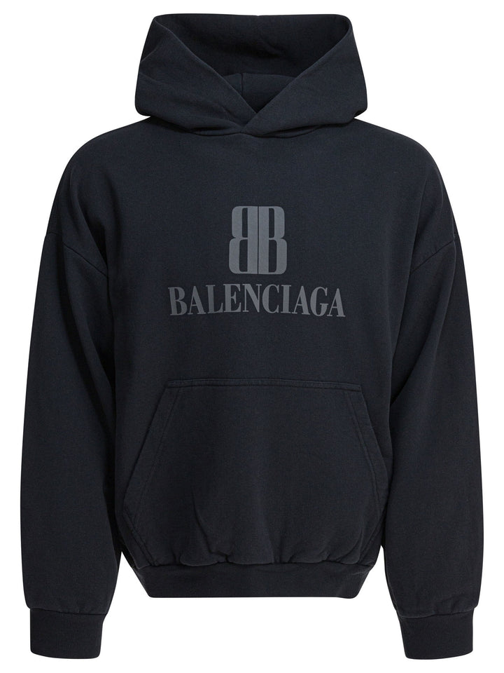 Balenciaga Nano Bb Sweatshirts - Black | a155164fc86419924b09338169440214d6718162