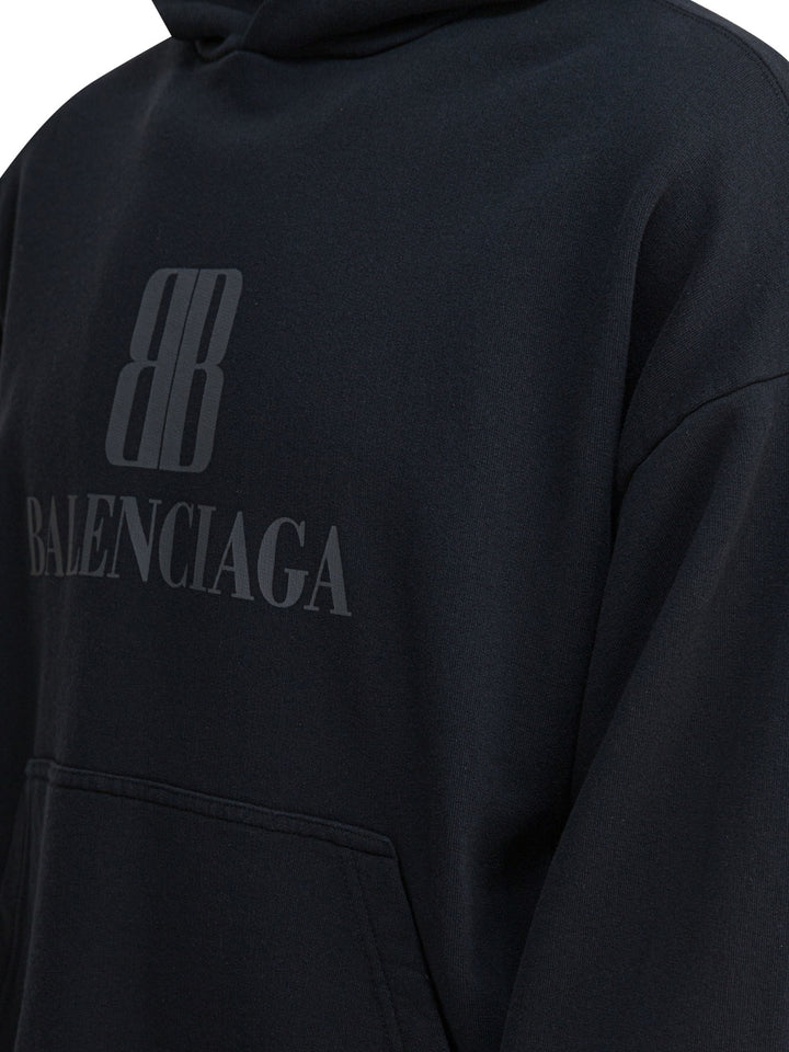Balenciaga Nano Bb Sweatshirts - Black | 648ae72c87c807a4de4e45a6b227045261f5bd69