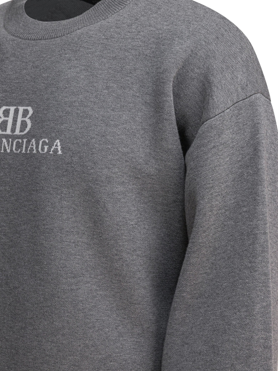 Balenciaga Cotton Crewneck Sweatshirt Sweatshirts - Grey | 547699234611805d8014e911b8a2c02d117ddccc
