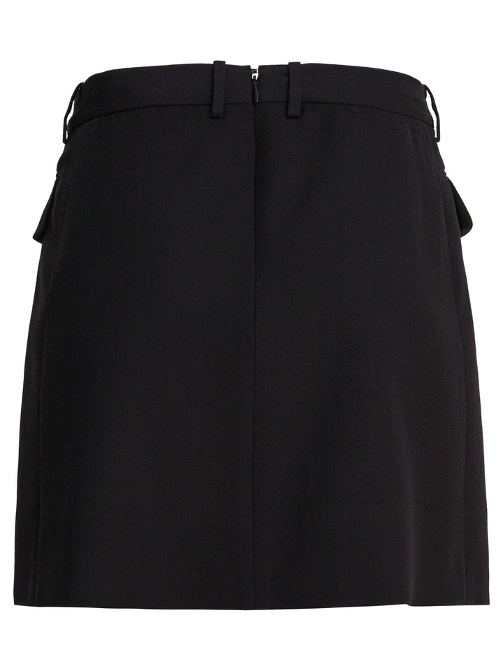 Balenciaga Viscose And Wool Twill Miniskirt Skirts - Black | 3a7b2295ad706b8b7c43c2d99d41a2d804e0cb41