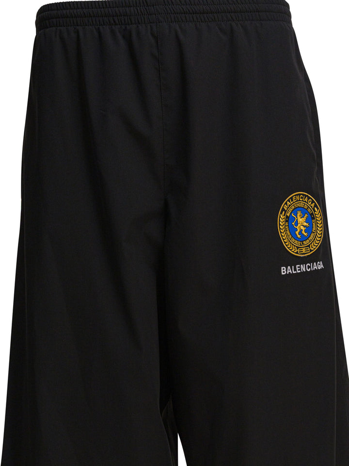 Balenciaga Sports Pants With Logo Trousers - Black | 0e735dd55f29423351635393e29d01b2ed9761ea