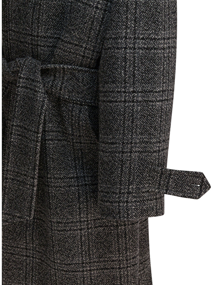 Balenciaga Single-Breasted Raglan Coat Jackets and Coats - Black | acea90845704a8e092d5242271ede67ceee59d23