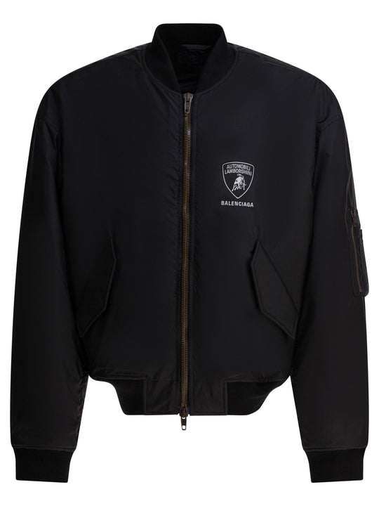 Automobili Lamborghini Jackets And Coats Black