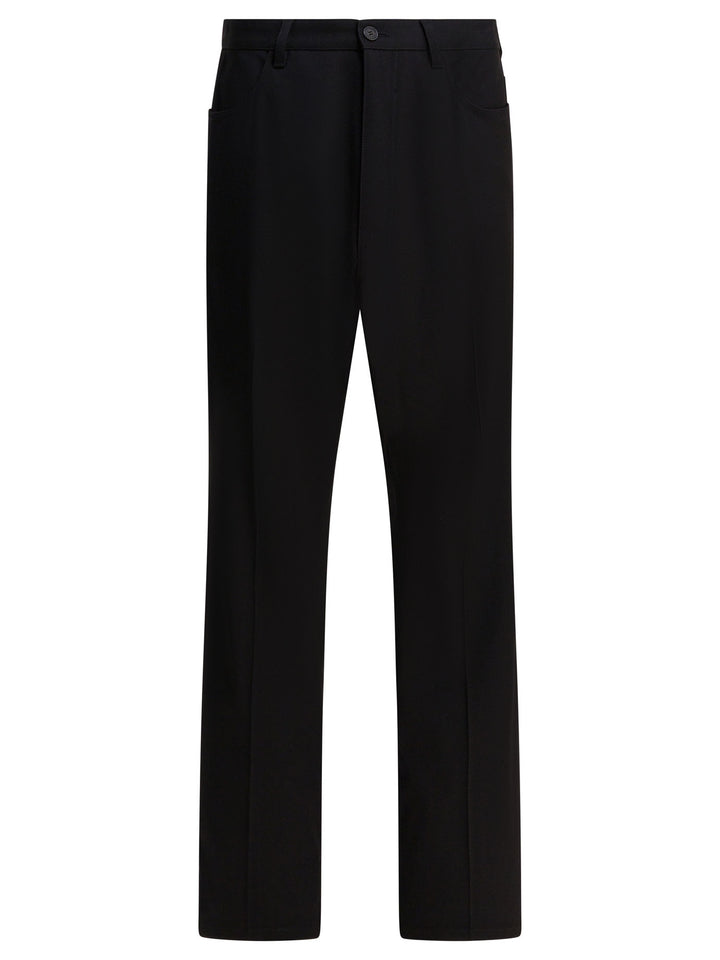 Balenciaga Wool Tailored Pants Trousers - Black | e0e2aec15a71cb33d6d7ada5443c174ab4dbc405