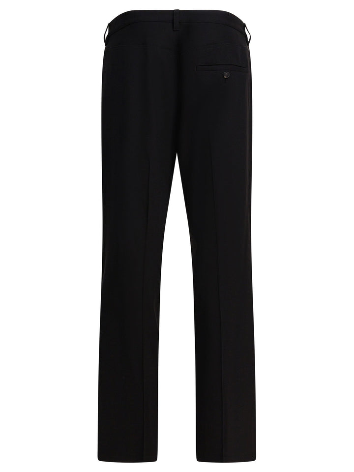Balenciaga Wool Tailored Pants Trousers - Black | 5812950c4c9ed175b8a6b00d0146da548ff1fa63