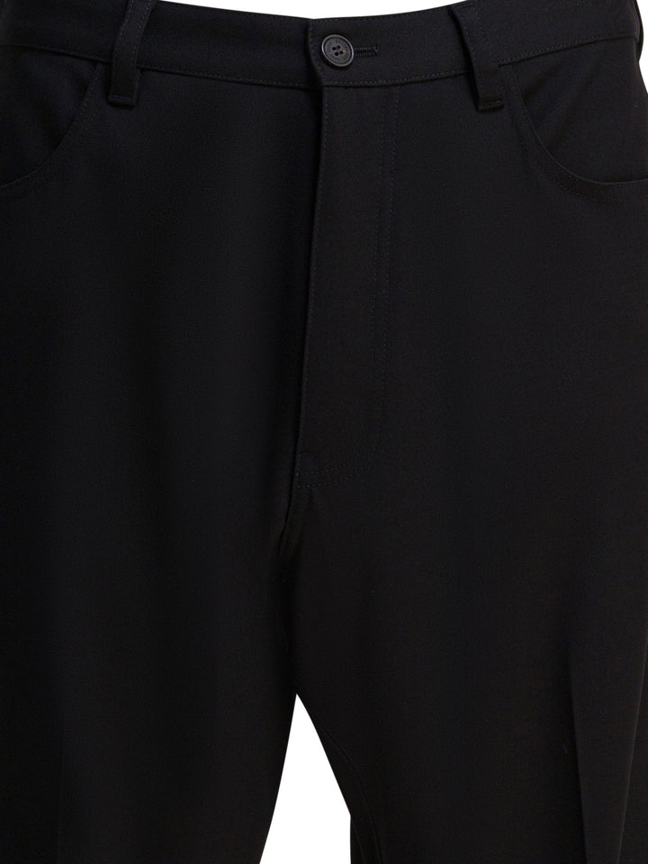 Balenciaga Wool Tailored Pants Trousers - Black | 91b0a6c813e31170ba6cab02a0119b9e6fabf398