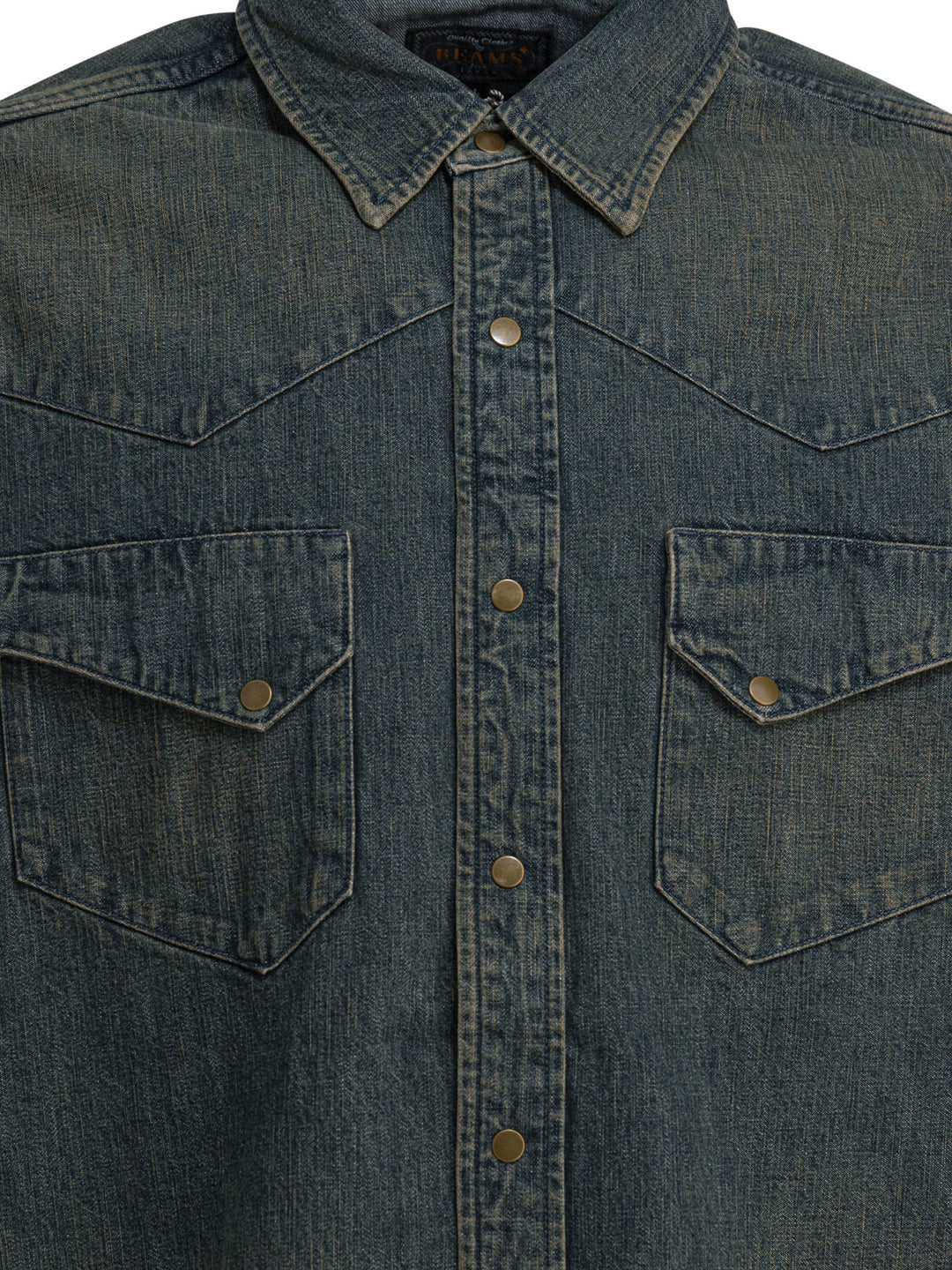 Beams Plus Western Double Dye Shirts - Blue | fd199111ce3b40347cf09854ad50bb6ce4b2874f
