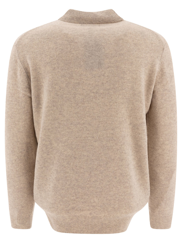 Beams Plus Wool Polo Shirt Polo shirts - Beige | 56e5a4a389bb5ab7f62b8e7ef04307812efa82dc