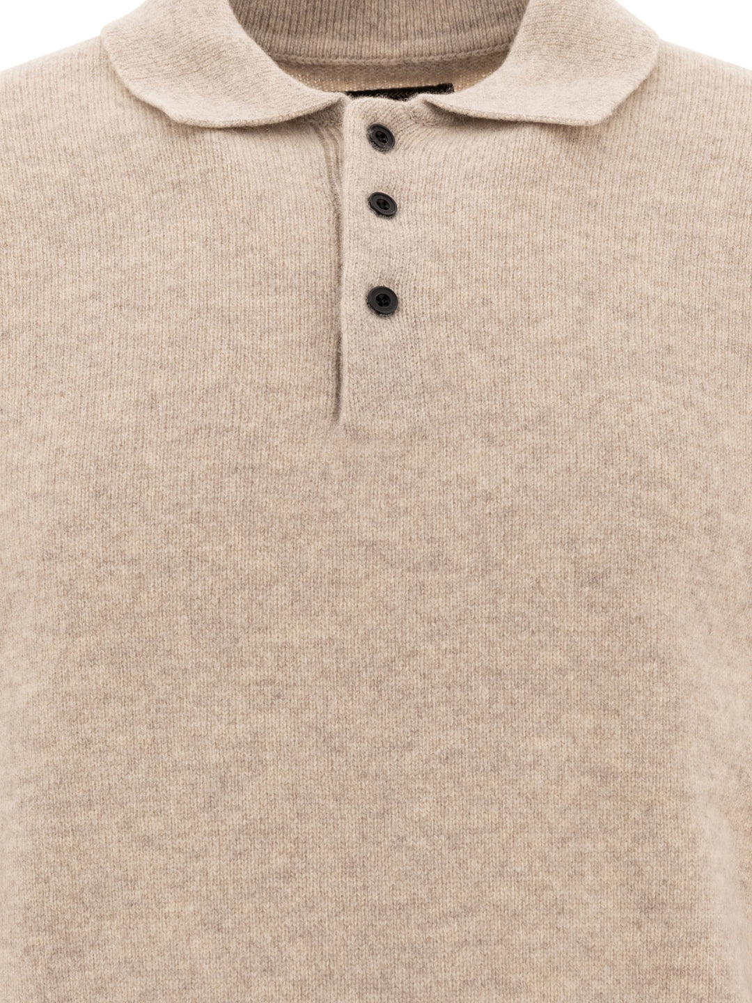 Beams Plus Wool Polo Shirt Polo shirts - Beige | 8c83c61664ad9ba1dc395e60fbabb23f50ed6192