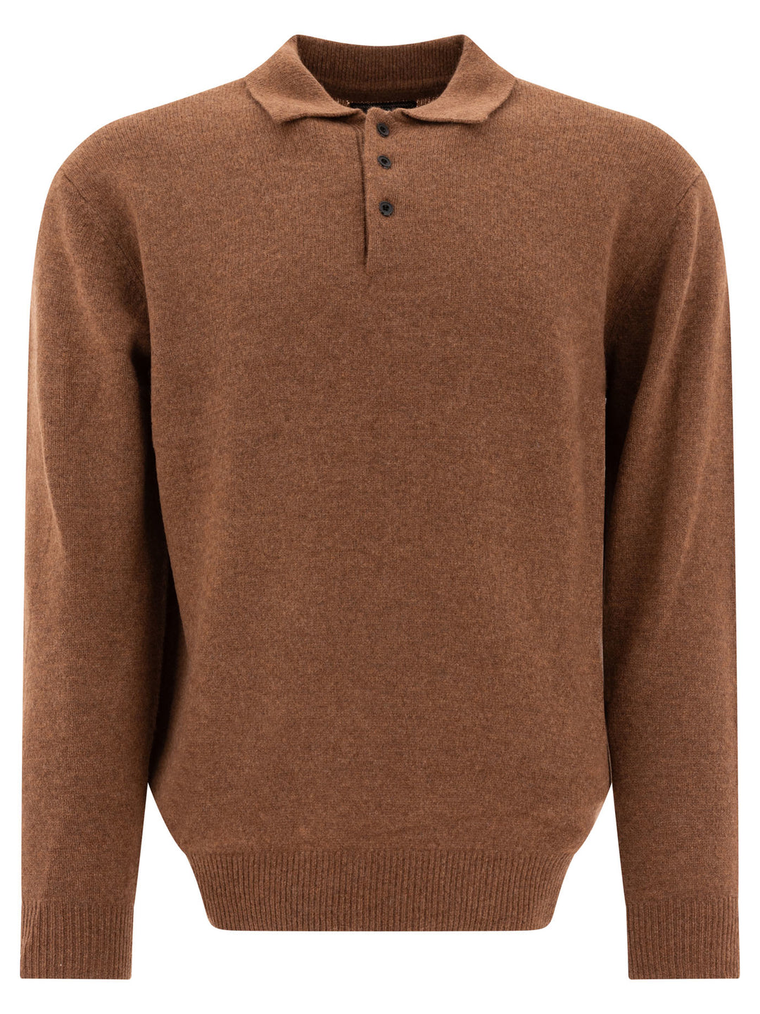 Beams Plus Wool Polo Shirt Polo shirts - Brown | 66658c89cd38efeede7a117da3708b236bfe8659