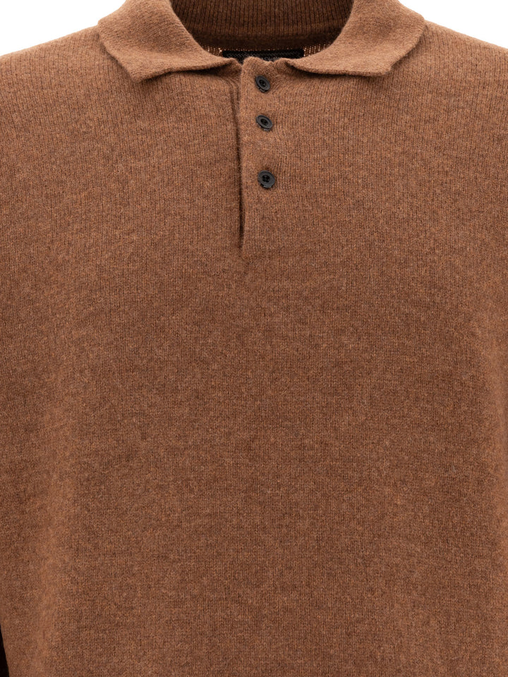 Beams Plus Wool Polo Shirt Polo shirts - Brown | dd9e710bc36839bf68f000eeb39cd63bd3366b4b
