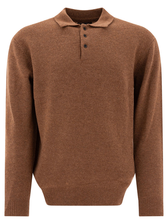 Wool Polo Shirt Polo Shirts Brown