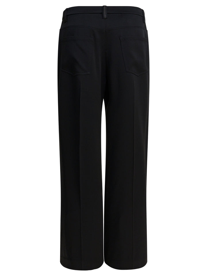 Brunello Cucinelli Wide-Leg Pants Trousers - Black | f43ffd0b6ee5151c0f1cb0c25dec446147629f99
