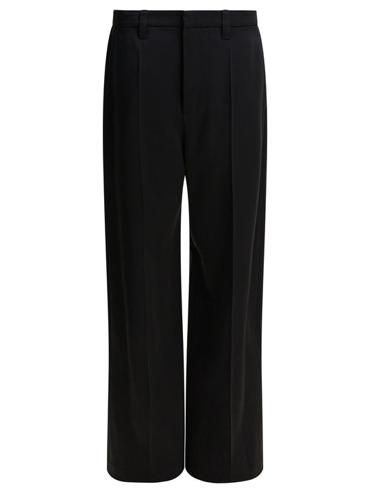 Wide-Leg Pants Trousers Black